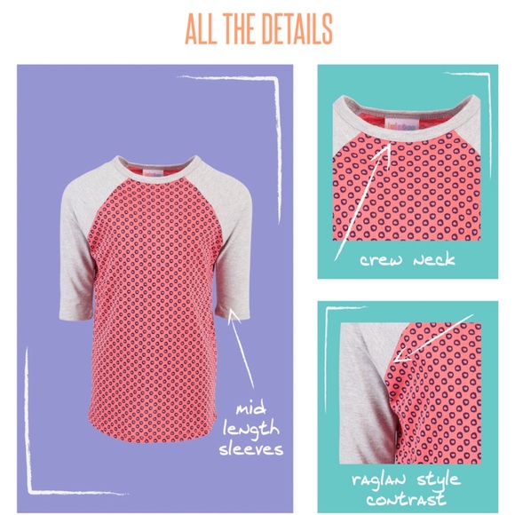 (8) Minnie! unisex LuLaRoe Disney Sloan Baseball T - Picture 6 of 7